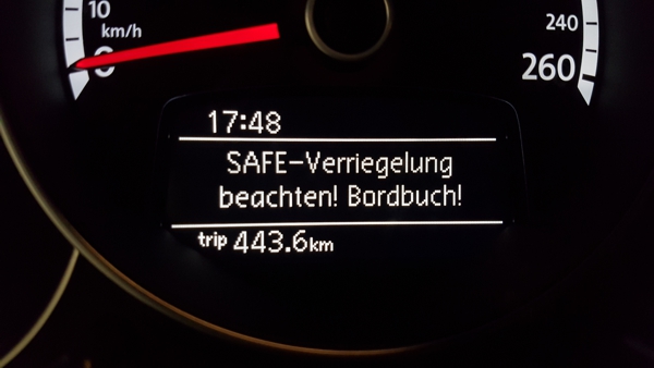 Beetle 5C Safelock meldung deaktivieren