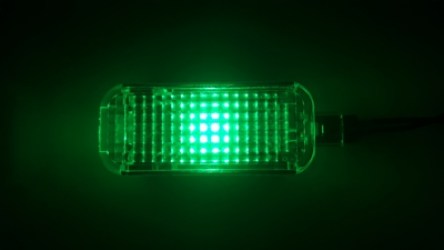 A6-Limousine-Fussraumbeleuchtung-gruen